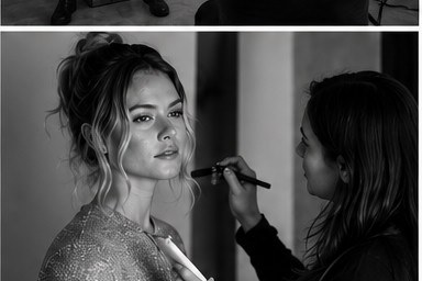 Makeup second pass — wider crop, BTS.