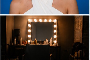 Dressing room — second sitter, same vanity.